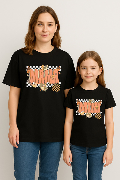 SVART WEAR MAMA MINI Set de tricouri combinat pentru mamă și fiică tricou Twi...