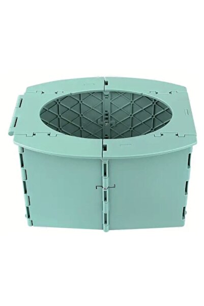 OEM Portable Foldable Green Potty from Plastic 24.5x20x15cm - Honey Baby