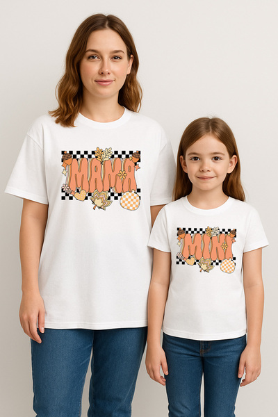 SVART WEAR MAMA MINI Set de tricouri combinat pentru mamă și fiică tricou Twi...