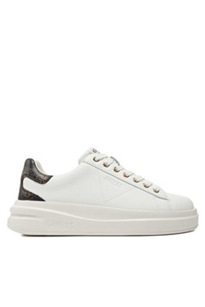 Guess Teniși de damă albi FLJELBFAL12