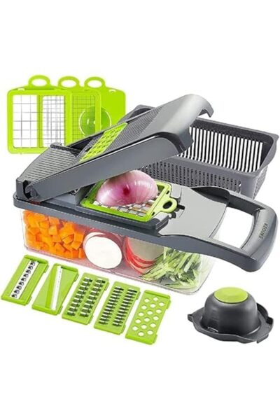Generic مفرمة خضراوات جديدة، مفرمة طعام، قطاعة، مبشرة، متعددة الوظائف مع مقبض...