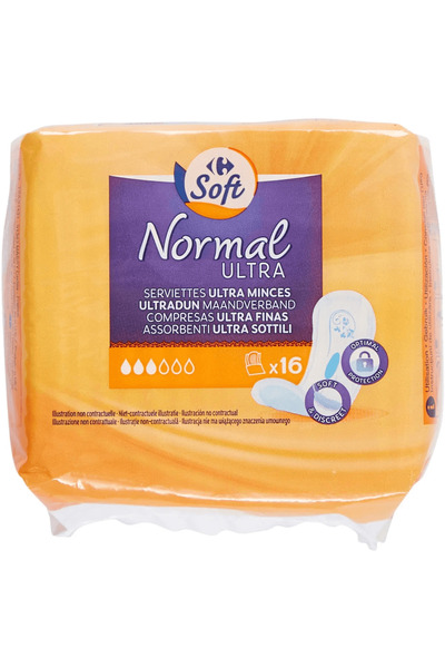 Carrefour Absorbante Soft Ultra Normale 16buc