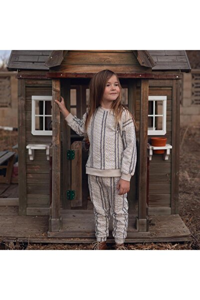 Antebies سويت شيرت زهرة عمودية