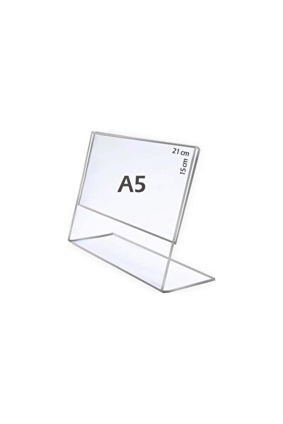 KrcDisplay Suport de broșuri de tip L orizontal din plexiglas Kıraç Reklam A5...