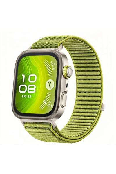 UnDePlus Huawei Watch Fit 4/Fit 4 Pro/Fit 3 Kordon Dalgalı Cırt Cırt Hasır Kordon