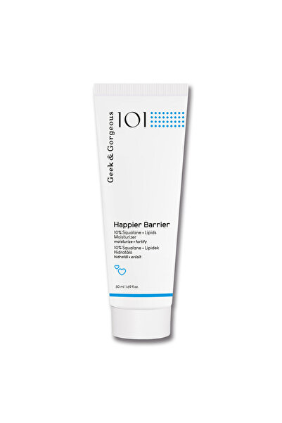 GEEK & GORGEOUS Cremă hidratantă Happier Barrier 10% Squalane+ cu lipide, 50 ml