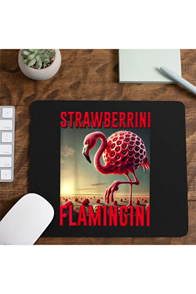 OEM Mousepad Brainrot Strawberrini Flamingini