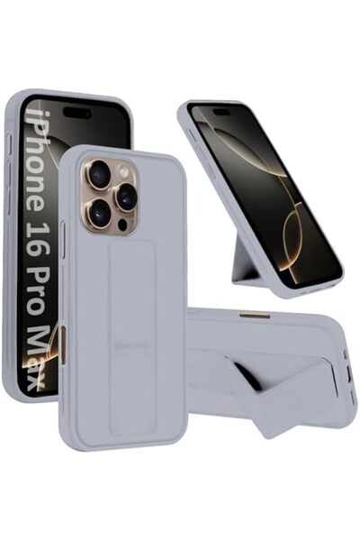 Margoun Mobile iPhone 16 Pro Max Case with Stand and Magnetic Finger Holder for Car, Multi-Functiona