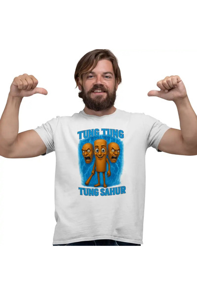 OEM Tricou Barbati Brainrot Tung Tung Tung Sahur