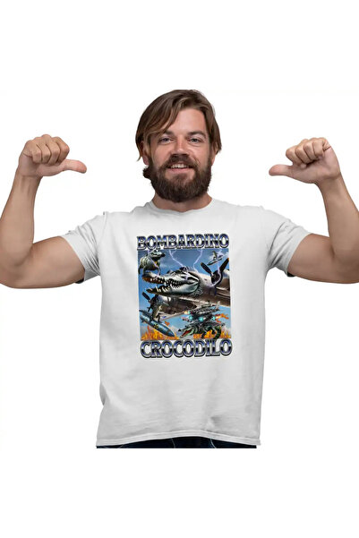 OEM Tricou Barbati Brainrot Bombardino Crocodilo Nuclear