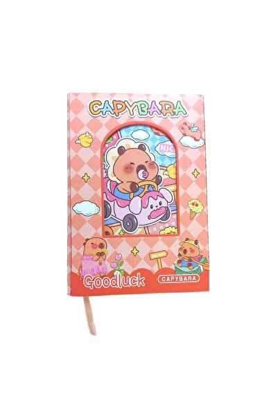 Mikro Copertă de carton Capybara Suvenir și blocnotes zilnic A5 linie 96 coli (GN643)