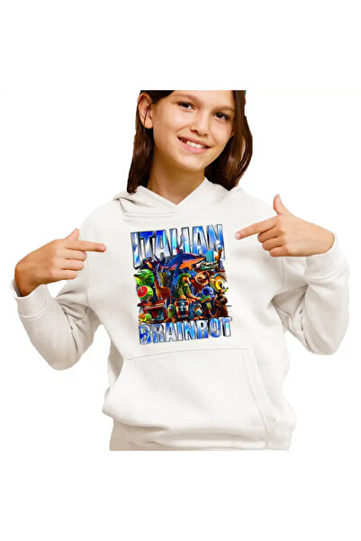 OEM Hanorac Copii Fete Brainrot Italian Retro Meme Shark