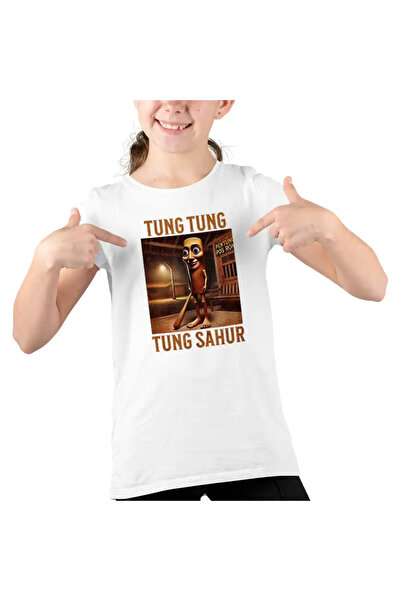 OEM Tricou Copii Fete Brainrot Tung Tung Tung Sahur