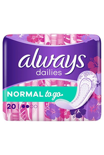 Always Dailies Normal To Go Daily Pads x20