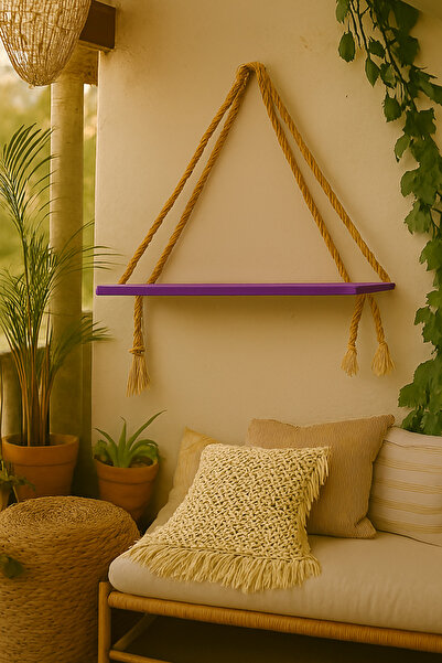 DemCey Home Ahşap Duvar Rafı Tekli Renkli