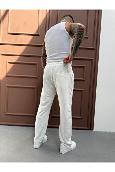 KağanKY Бели прилепнали панталони за тичане