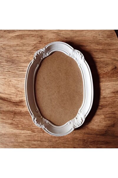 BAYRAMPASAHOBİM Ham Polyester Desenli Oval Tepsi