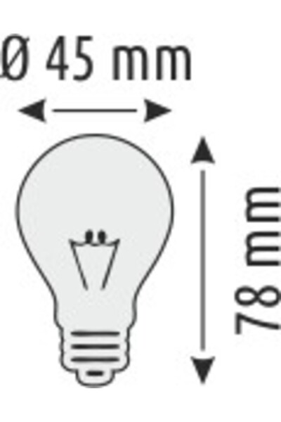 Helios 4W Rustik Ampul Nostalji, Beyaz Işık (HS 2058)