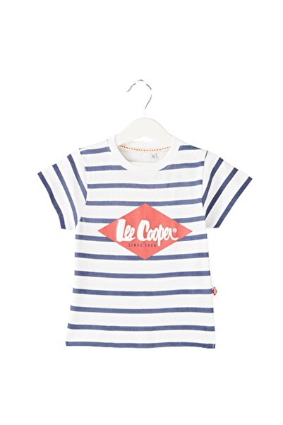 Lee Cooper Children's T-shirt, 100% cotton, blue/white