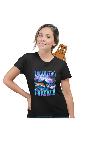 OEM Women's T-shirt Brainrot Shark Tralalero Tralala