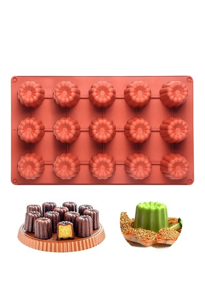 Siliko World Cake, Pastry, Muffin, Soap and Candle Mold Silicone Tray Mold