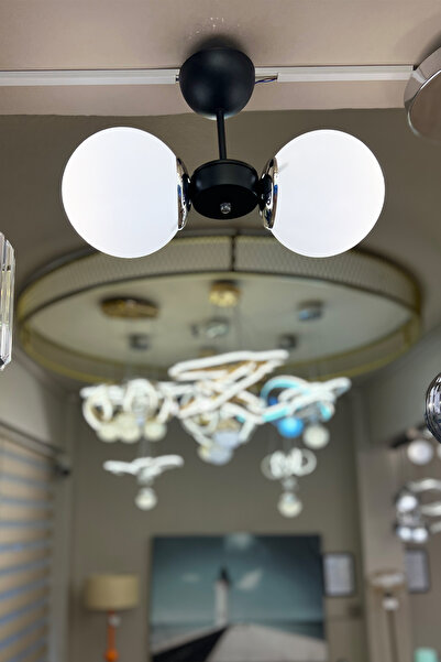 MINIMAL ETICARET VE BILGI TEKNOLOJILERI Globe Black & Silver DUAL Beyaz Cam A...