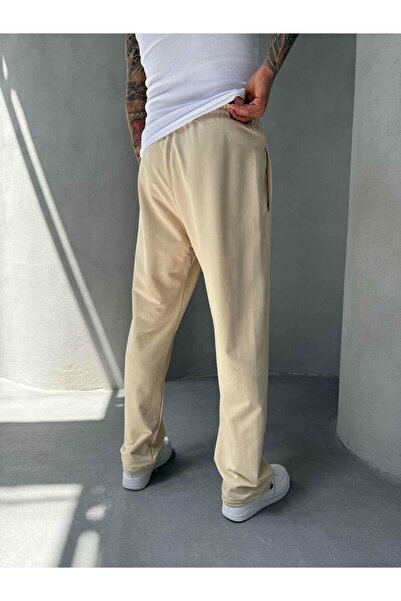 KağanKY Κρεμ φαρδιά αθλητική φόρμα