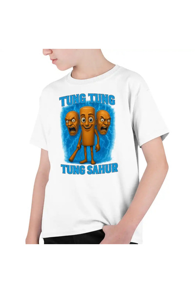 OEM Tricou Copii Baieti Brainrot Tung Tung Tung Sahur