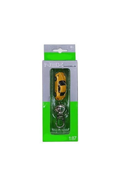 WELLY 1:87 Porsche Cayman S Metal Model Car Keychain