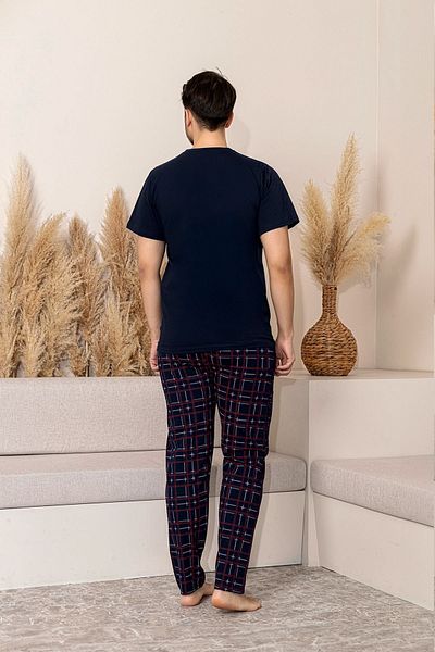 BRAXELL Nisanca Summer Short Sleeve 100% Cotton Men's Pajama Set - Father's Day Special Series