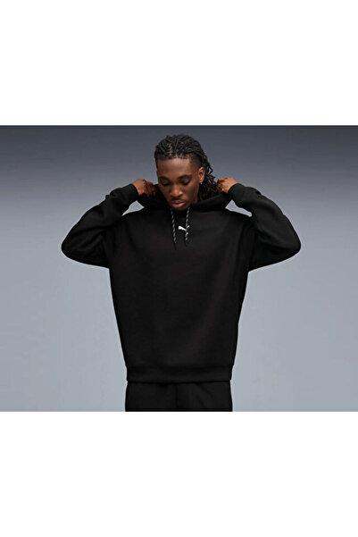 Puma M Cloudspun Hoodie Erkek Günlük Sweatshirts 52759501 Siyah