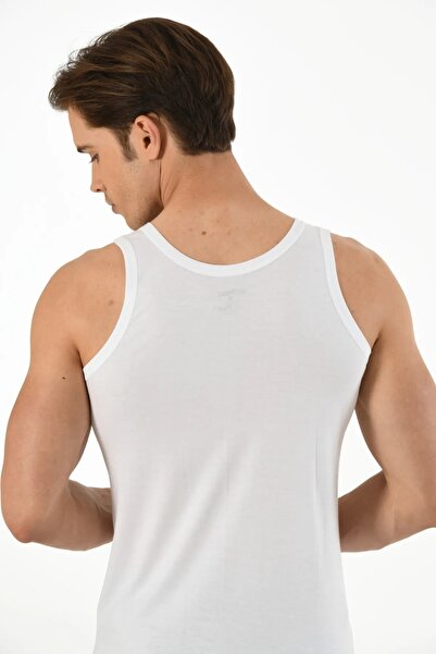 Mfö Life İç Giyim 6 Pieces Classic Strap Modal Shoulder Loop Men's Undershirt 1St Quality Is Made of 100% Cotton Yarns.