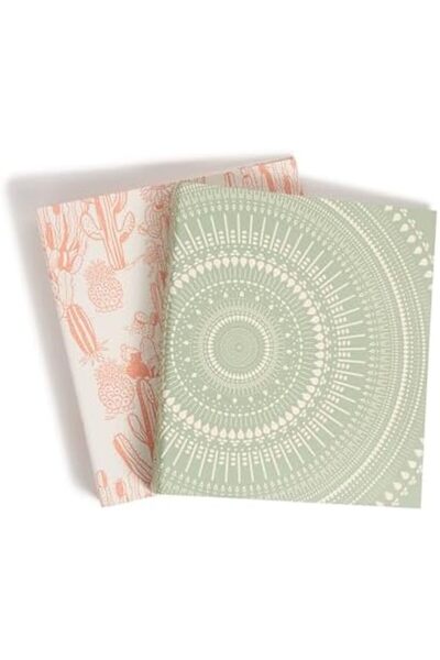 AC BOX Brands Eco-Friendly Boho Chic Skin Set, Olive and Salmon, 2.5 cm Ring, 2 Pieces Ac Box 861931