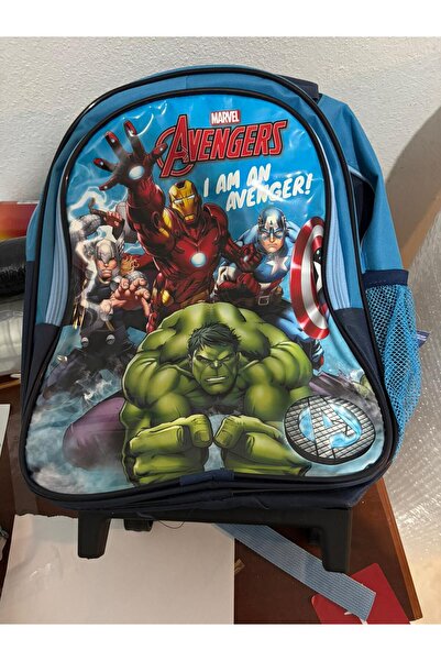 Marvel Geantă pentru băieți, cu compartiment dublu, rezistentă la apă, cu rulou, cu cutie de prânz CAZĂ DE CADOU