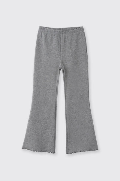 Panço Kız Çocuk Bol Paça Gri Tayt