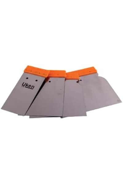 Generic Square Scraper with Plastic Handle 4 pcs Set