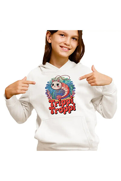 OEM Hanorac Copii Fete Brainrot Meme Trippi Troppi
