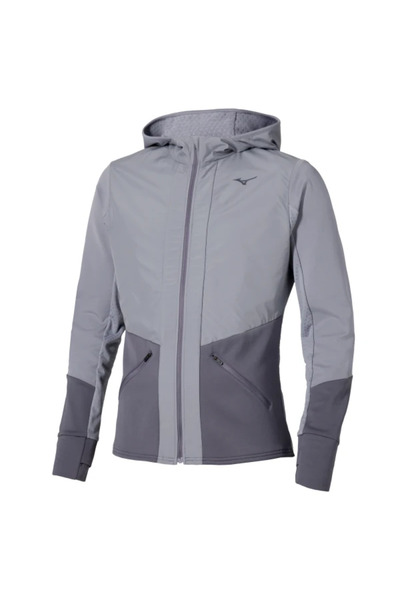 MIZUNO Active Warmalite Hooded Men's Sweatshirt Gray