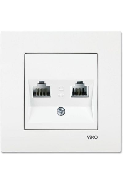 AC BOX Karre White Data+Numeris Cat5E+Cat3 A.Opp Ac Box 861931