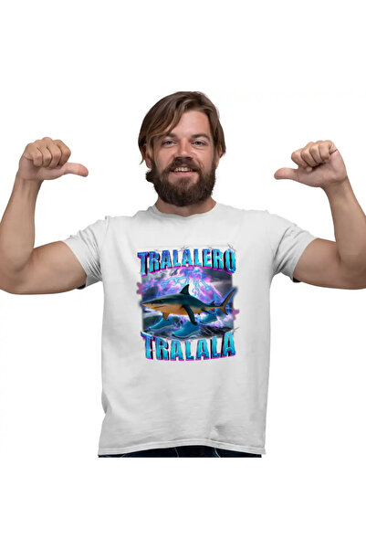 OEM Tricou Barbati Brainrot Shark Tralalero Tralala