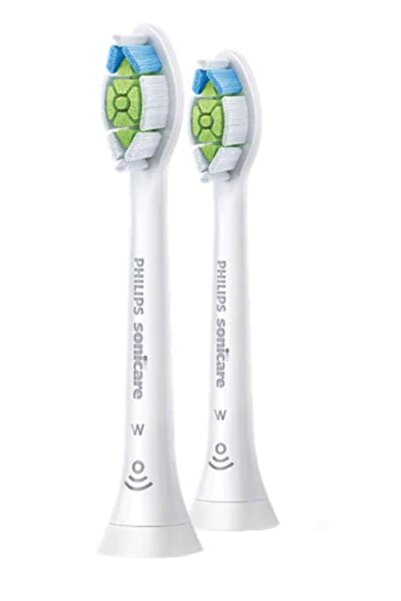 Philips Sonicare W Optimal White HX6062/10 electric toothbrush refills, 2 pcs, standard, White