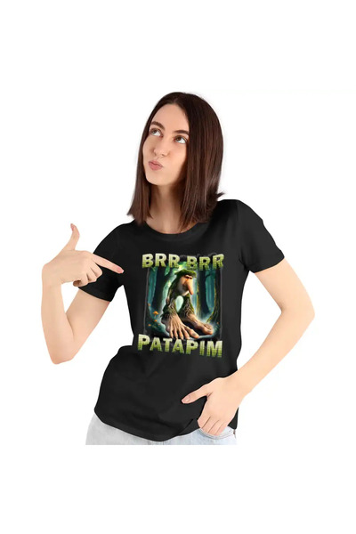 OEM Women's T-Shirt Brainrot Brr Brr Patapim Meme