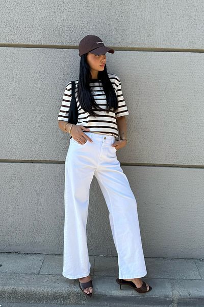Seda Yalçın Atelier Ecru Straight Jean Trousers