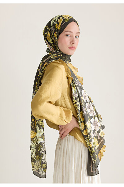 Fresh Valentina Floş Viscos Shal Dark Khaki