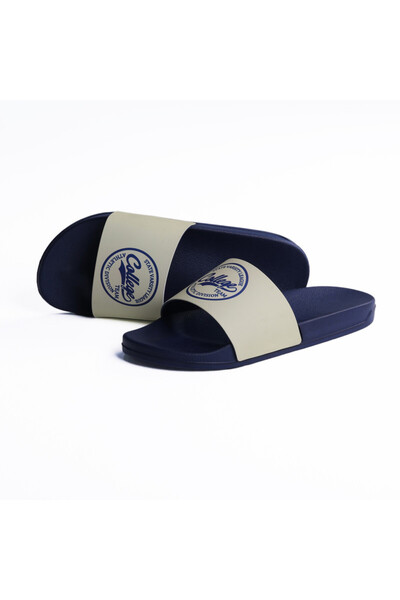 Onda College Comfortable, Light Weight & Stylish Slide Slipper for Men Navy * OFF White
