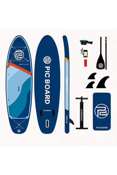 Skatinger Pic Board Blue Horizon Sup Paddle Board 335x86x15 cm 3 Finli Ultra Dengeli - Full Set