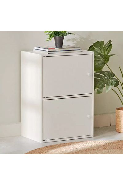 Home Box Vanilla Junior 2-Door Storage Unit