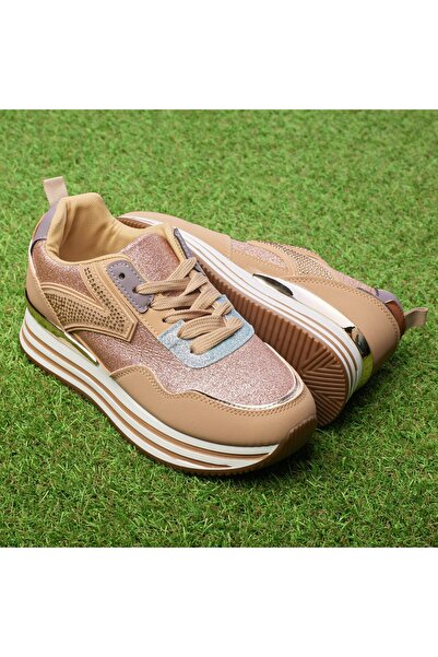 Tellus Pantofi sport dama 9139, Bej - 37