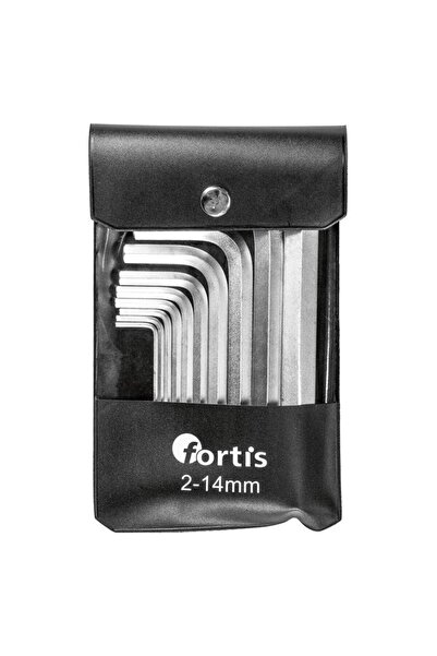 Fortis Set chei hexagonale în formă de L, 2-14 mm, 10 bucăți