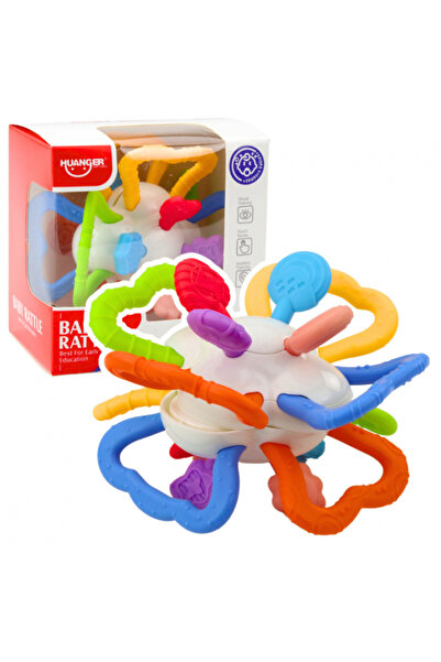 REBELS Rotating Sensory Toy for Babies, Colorful Teething Ring